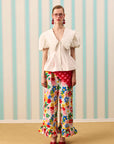 COLOR POP NERVÜRLÜ PANTOLON — Desenli