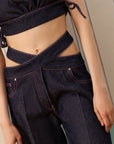 DARK STELLA SILK TOUCH KORSE JEAN — Raw Denim