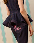 DARK STELLA SILK TOUCH KORSE DENİM KAPRİ — Raw Denim