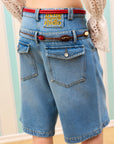 SCULPT SILK TOUCH DENİM ŞORTOLON — Denim