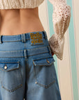 SCULPT SILK TOUCH DENİM ŞORTOLON — Denim