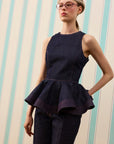 DARK MARGOT SILK TOUCH DENİM BLUZ — Raw Denim