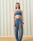 FLEUR SOFT TOUCH DENİM BLUZ — Denim
