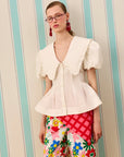 MODERN MUSE PEPLUM GÖMLEK — Beyaz
