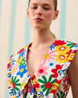 COLOR POP PEPLUM GÖMLEK — Desenli