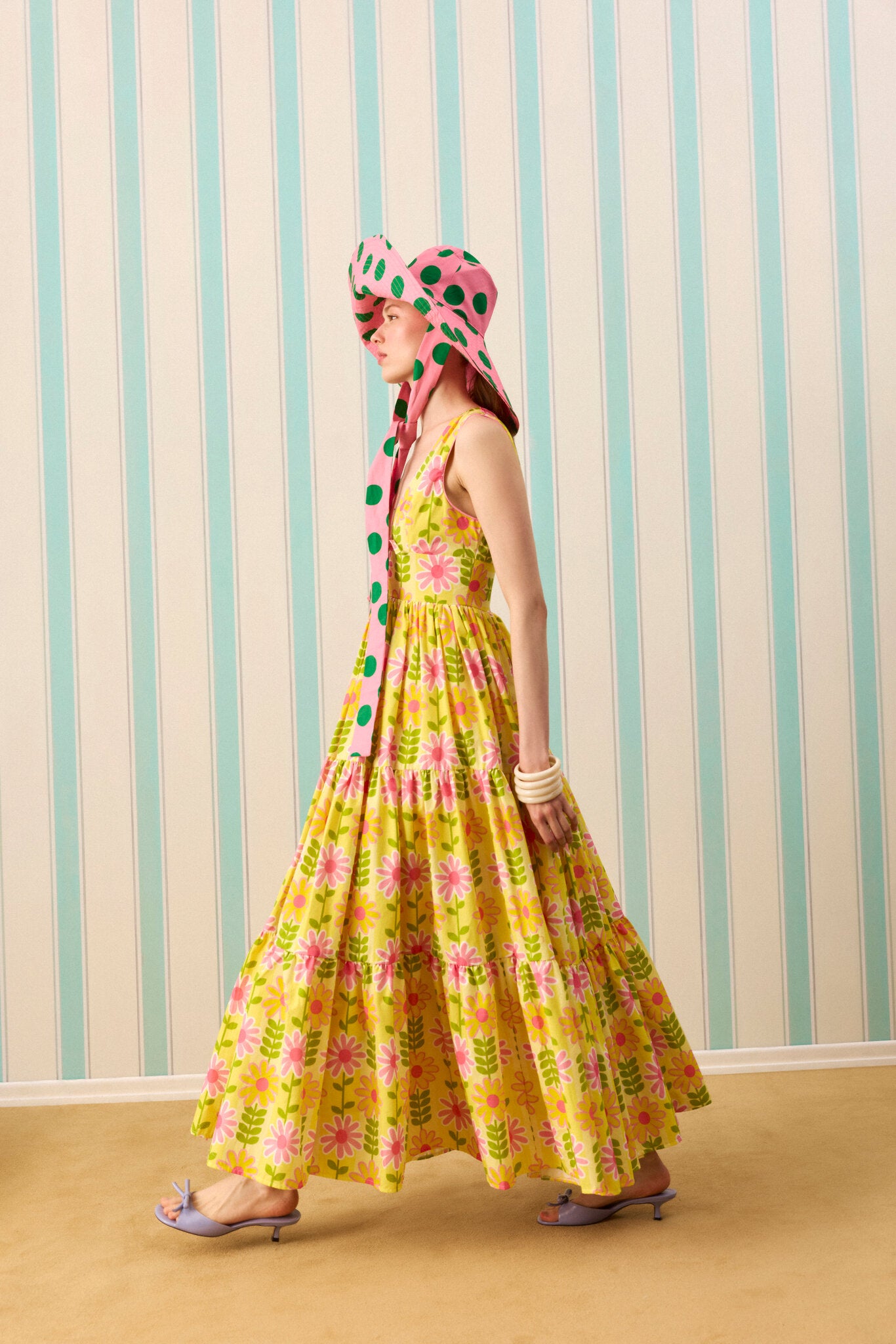 SUNDAE MAXI ELBİSE — Desenli