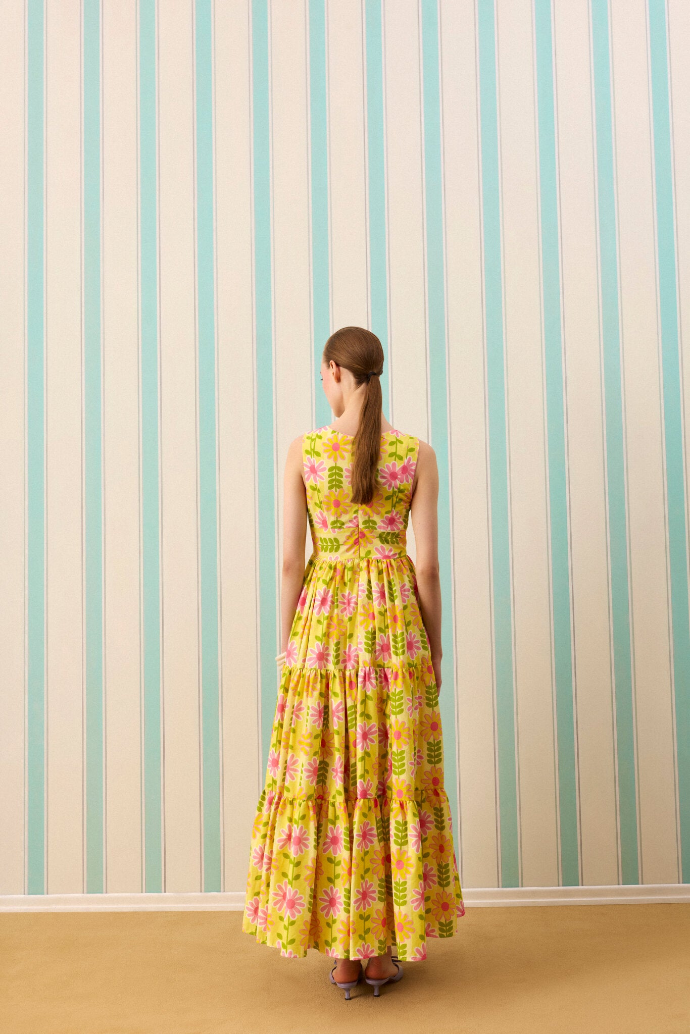 SUNDAE MAXI ELBİSE — Desenli