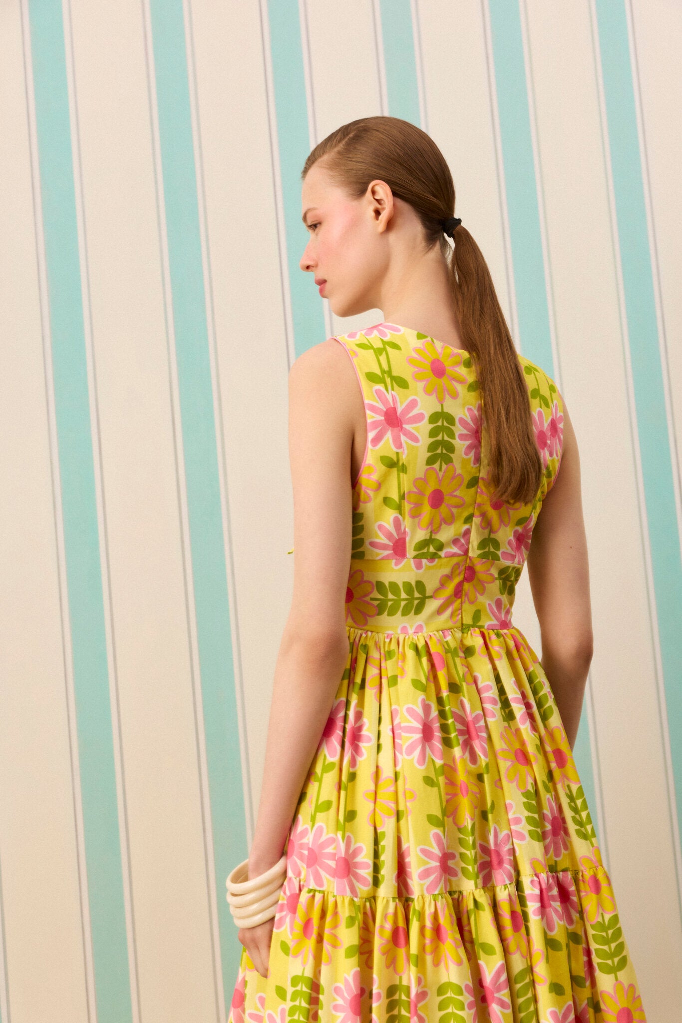 SUNDAE MAXI ELBİSE — Desenli