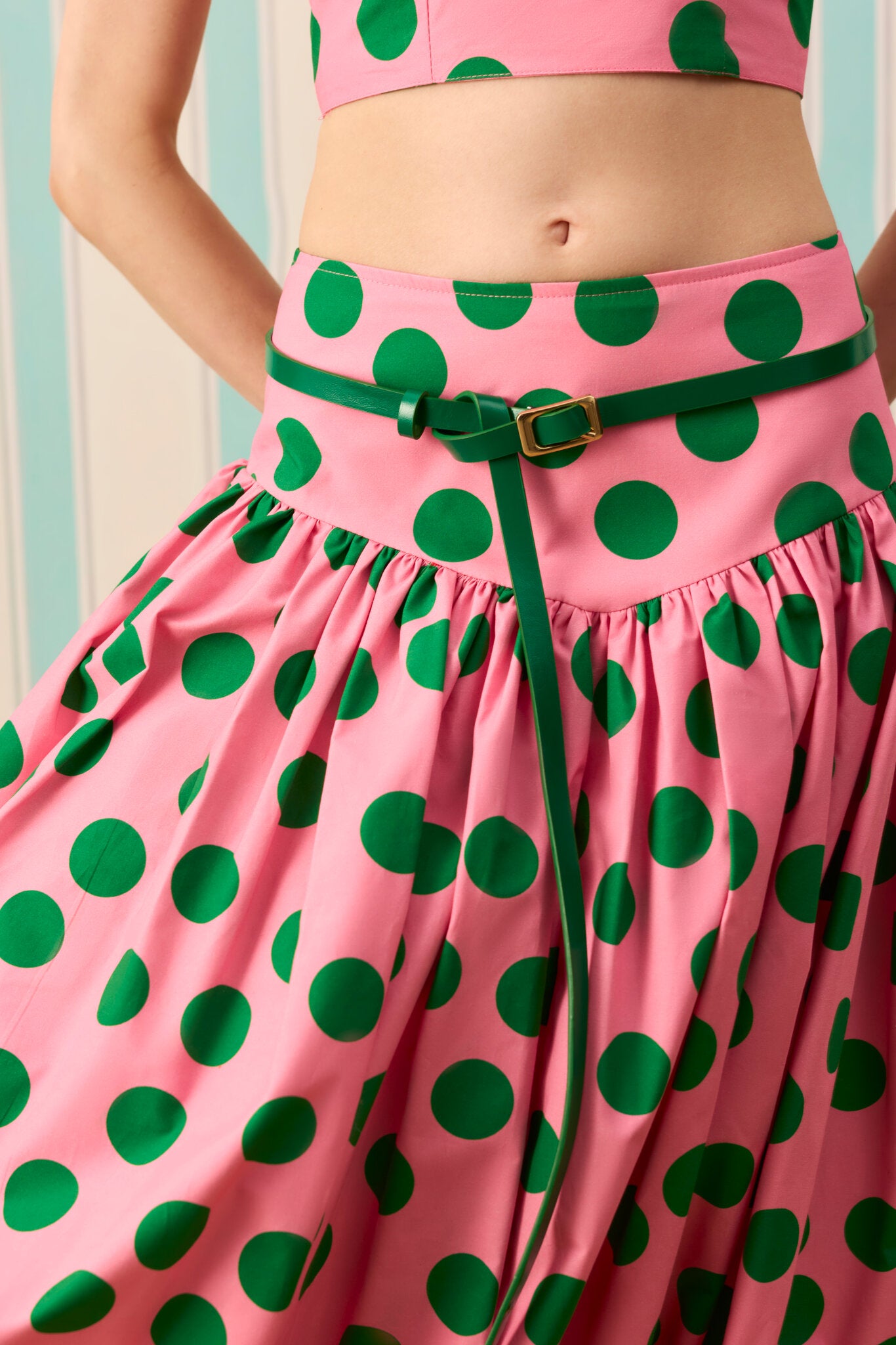 CANDY DOT MİDİ BALON ETEK — Desenli