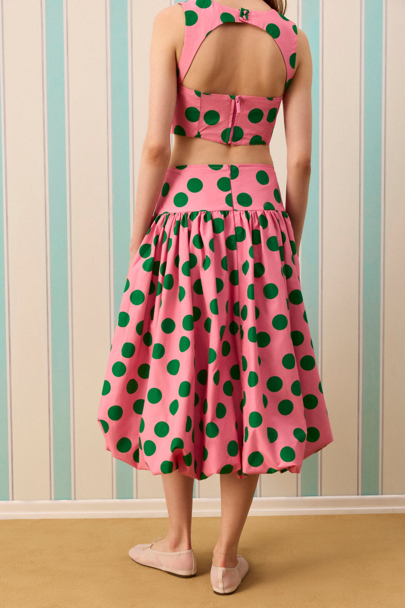 CANDY DOT MİDİ BALON ETEK — Desenli