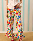 COLOR POP NERVÜRLÜ PANTOLON — Desenli