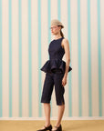 DARK STELLA SILK TOUCH KORSE DENİM KAPRİ — Raw Denim