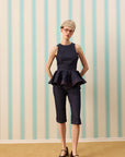 DARK STELLA SILK TOUCH KORSE DENİM KAPRİ — Raw Denim