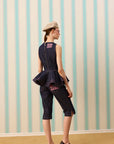 DARK STELLA SILK TOUCH KORSE DENİM KAPRİ — Raw Denim