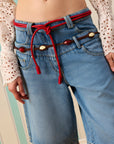SCULPT SILK TOUCH DENİM ŞORTOLON — Denim