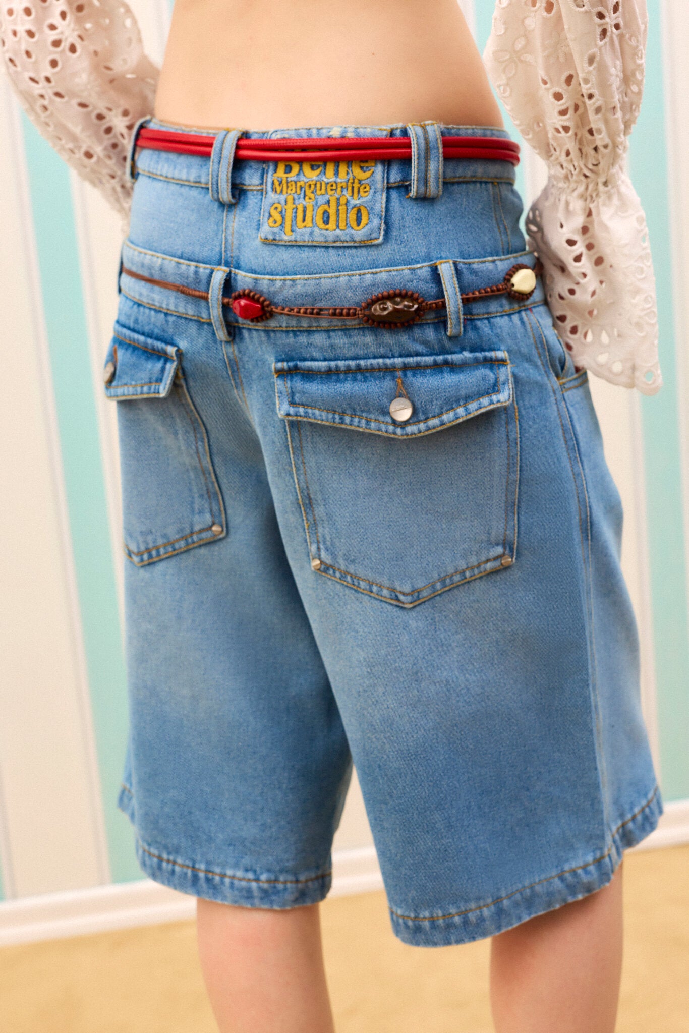 SCULPT SILK TOUCH DENİM ŞORTOLON — Denim