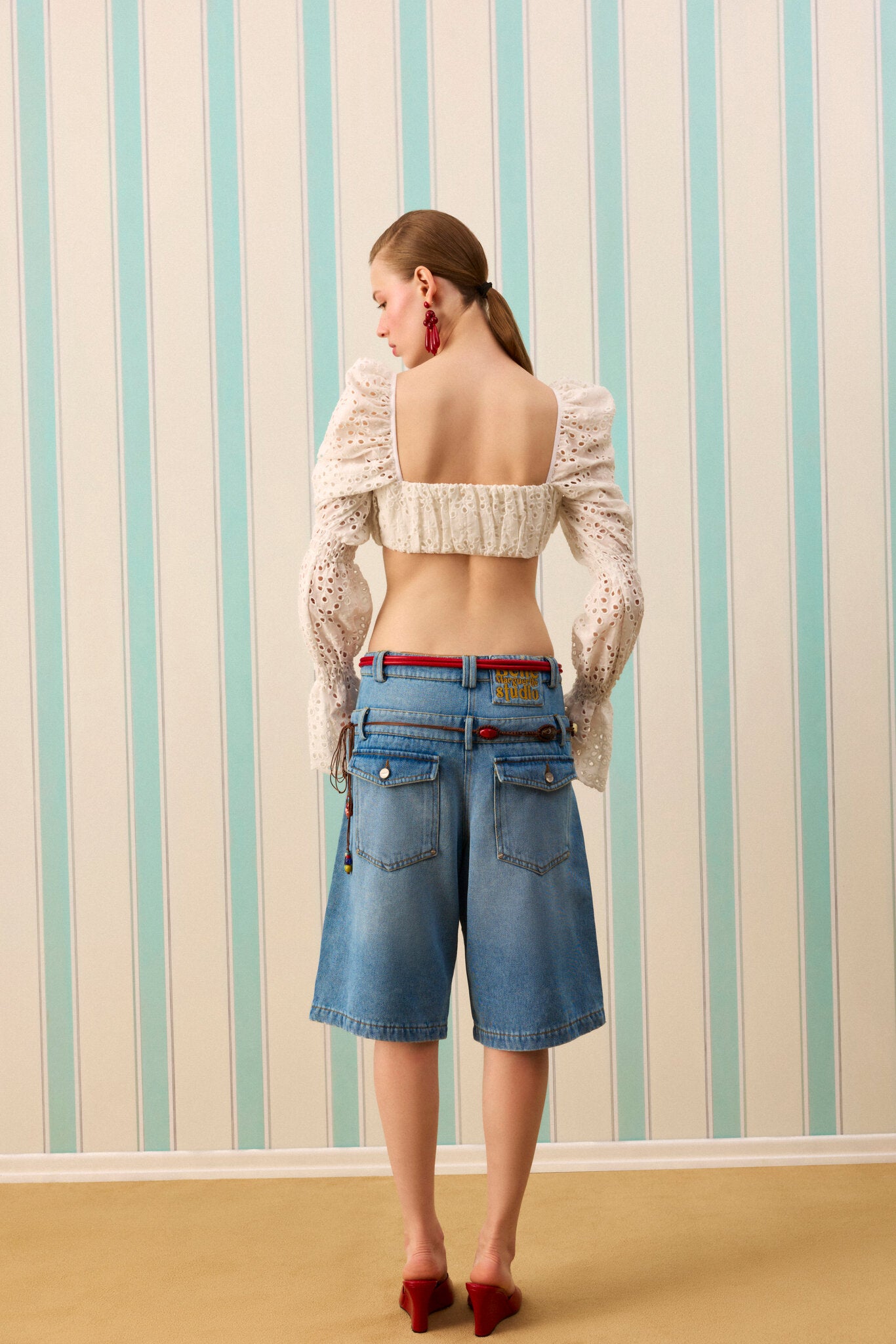 SCULPT SILK TOUCH DENİM ŞORTOLON — Denim