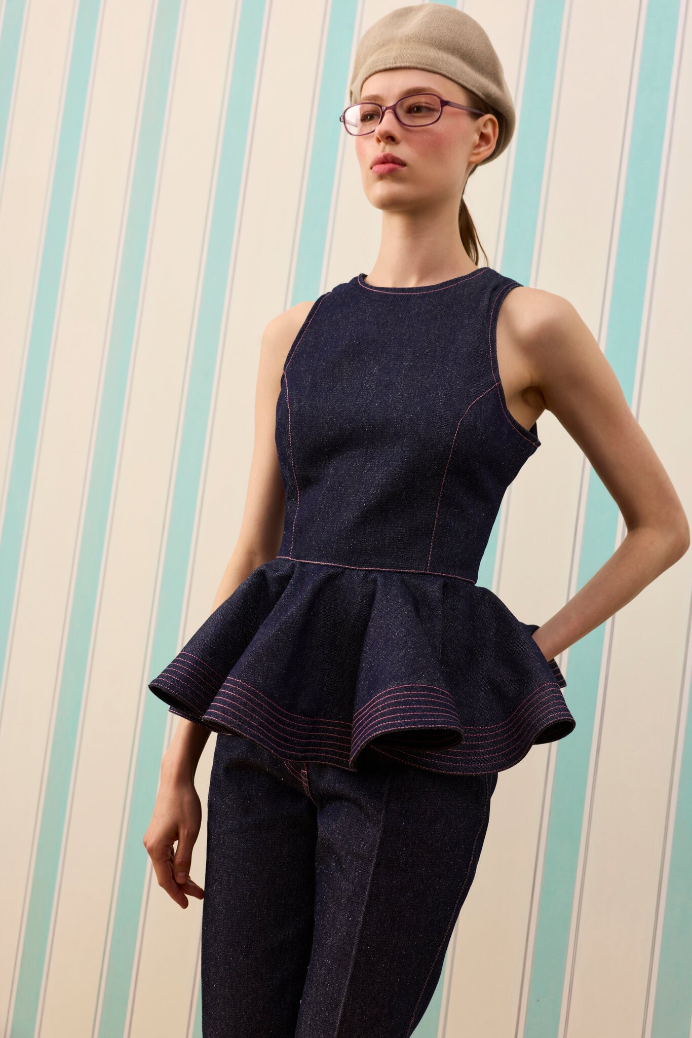DARK MARGOT SILK TOUCH DENİM BLUZ — Raw Denim