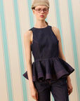 DARK MARGOT SILK TOUCH DENİM BLUZ — Raw Denim