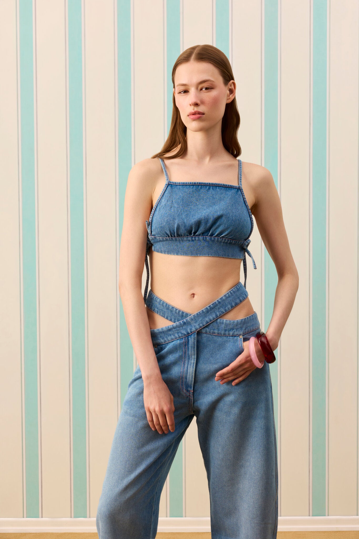 FLEUR SOFT TOUCH DENİM BLUZ — Denim