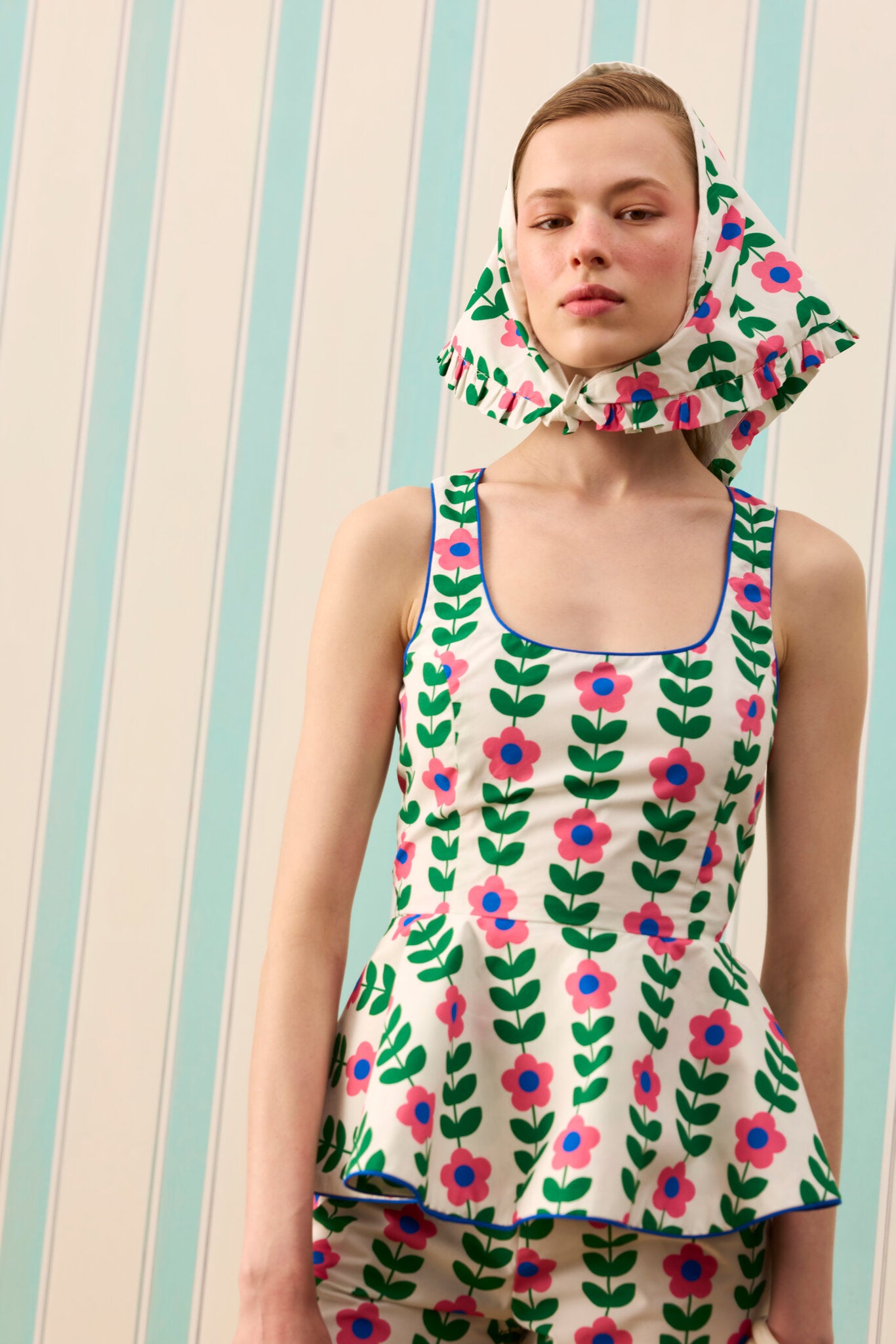 FLOWER MARKET FULAR — Desenli