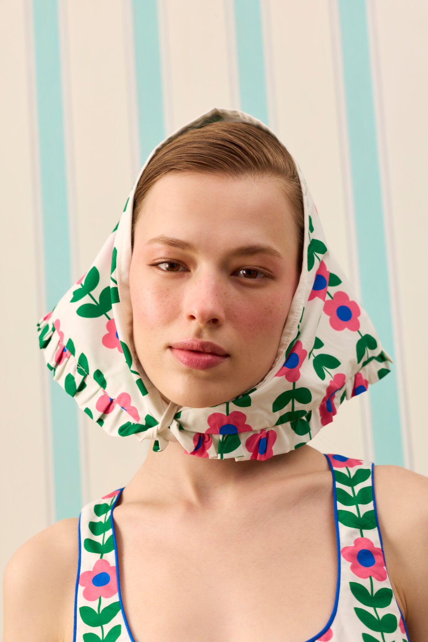 FLOWER MARKET FULAR — Desenli