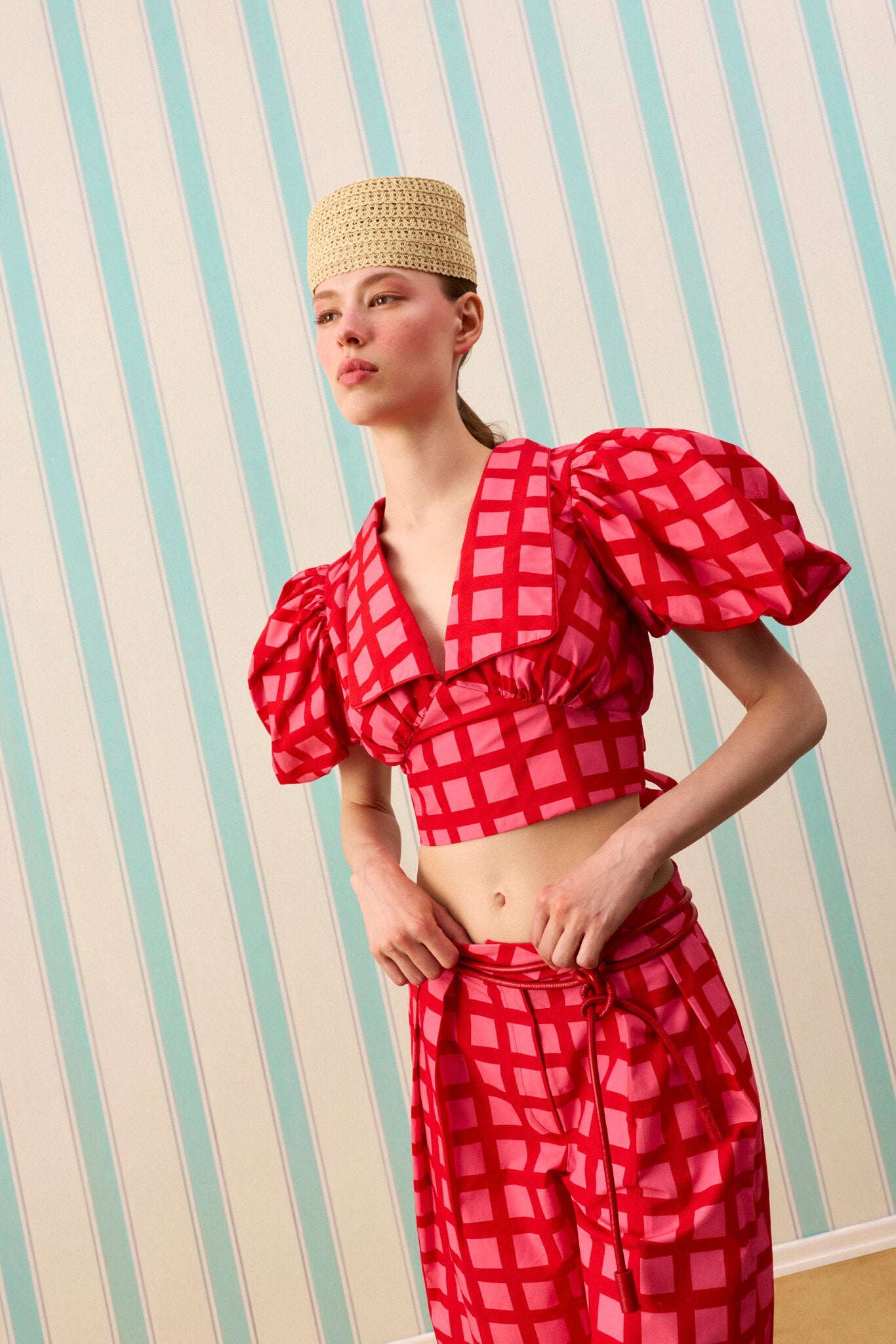 CHERRY PICNIC TOP — Desenli