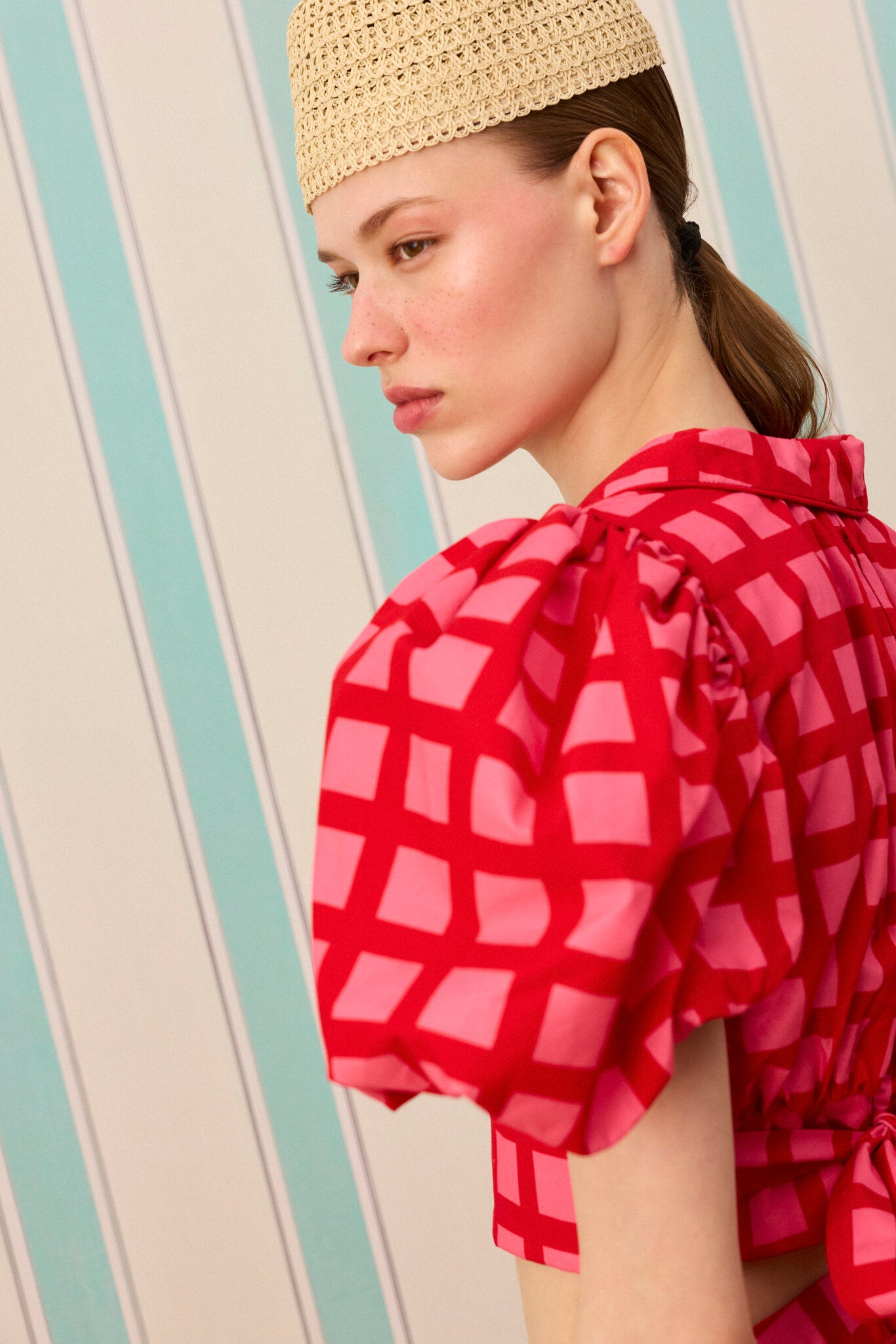CHERRY PICNIC TOP — Desenli