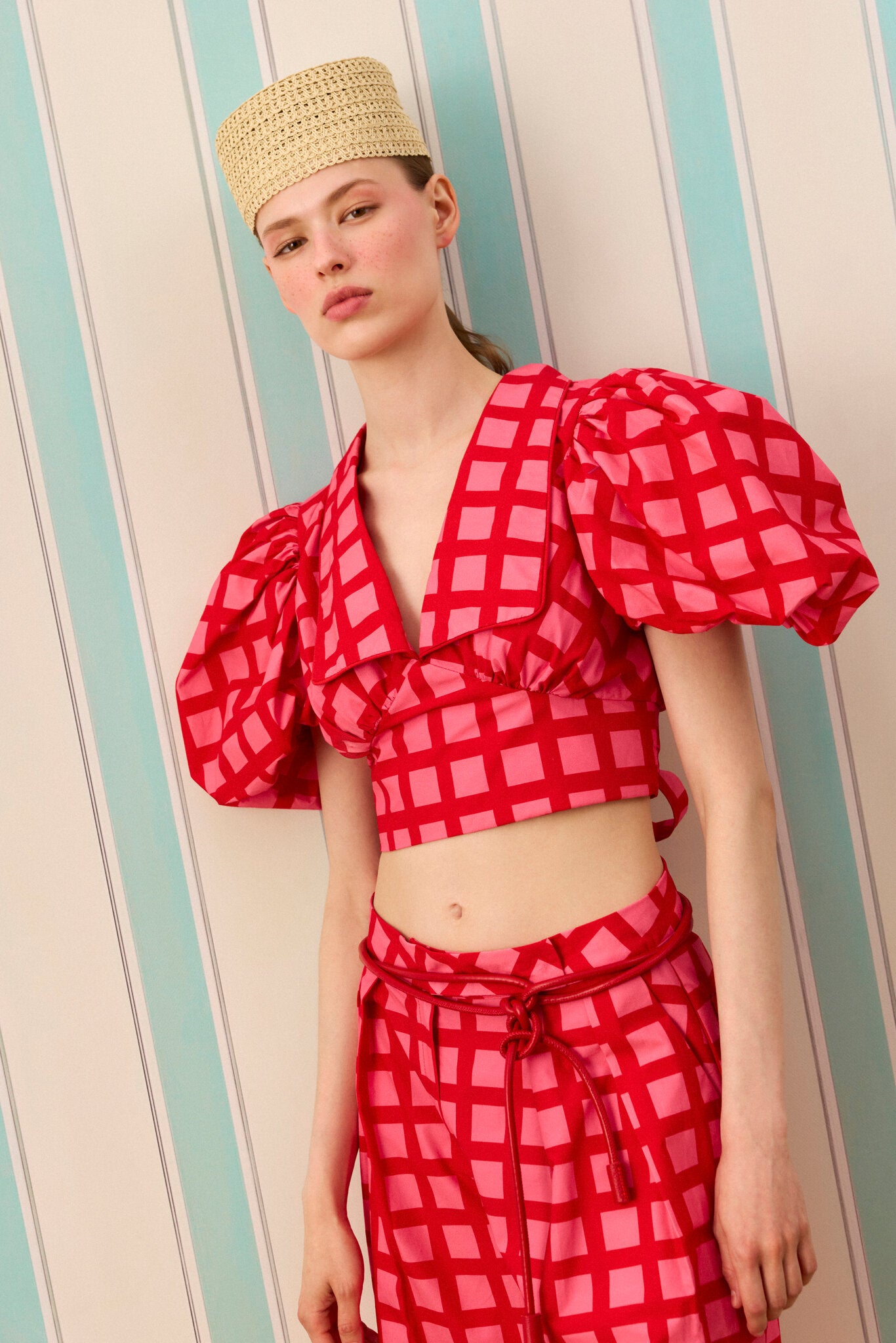 CHERRY PICNIC TOP — Desenli